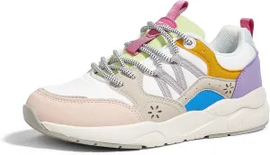 LUCKY STEP Women's Platform Fashion Sneakers Classic Casual Walking Shoes Running Trendy Travel Tennis Colorful Footwear