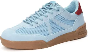 LUCKY STEP Women's Retro Fashion Sneakers Classic Mesh Gum Sole Tennis Footwear Casual Running Trainer Skate Walking Shoes