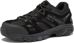 MAGNUM Overwatch Black Steel Toe Sneakers for Men, Waterproof Comfortable Slip Resistant Mens Steel Toe Shoes, Men's Work & Safety Footwear - Medium and Extra Wide Width Invincible Mens Work Shoes