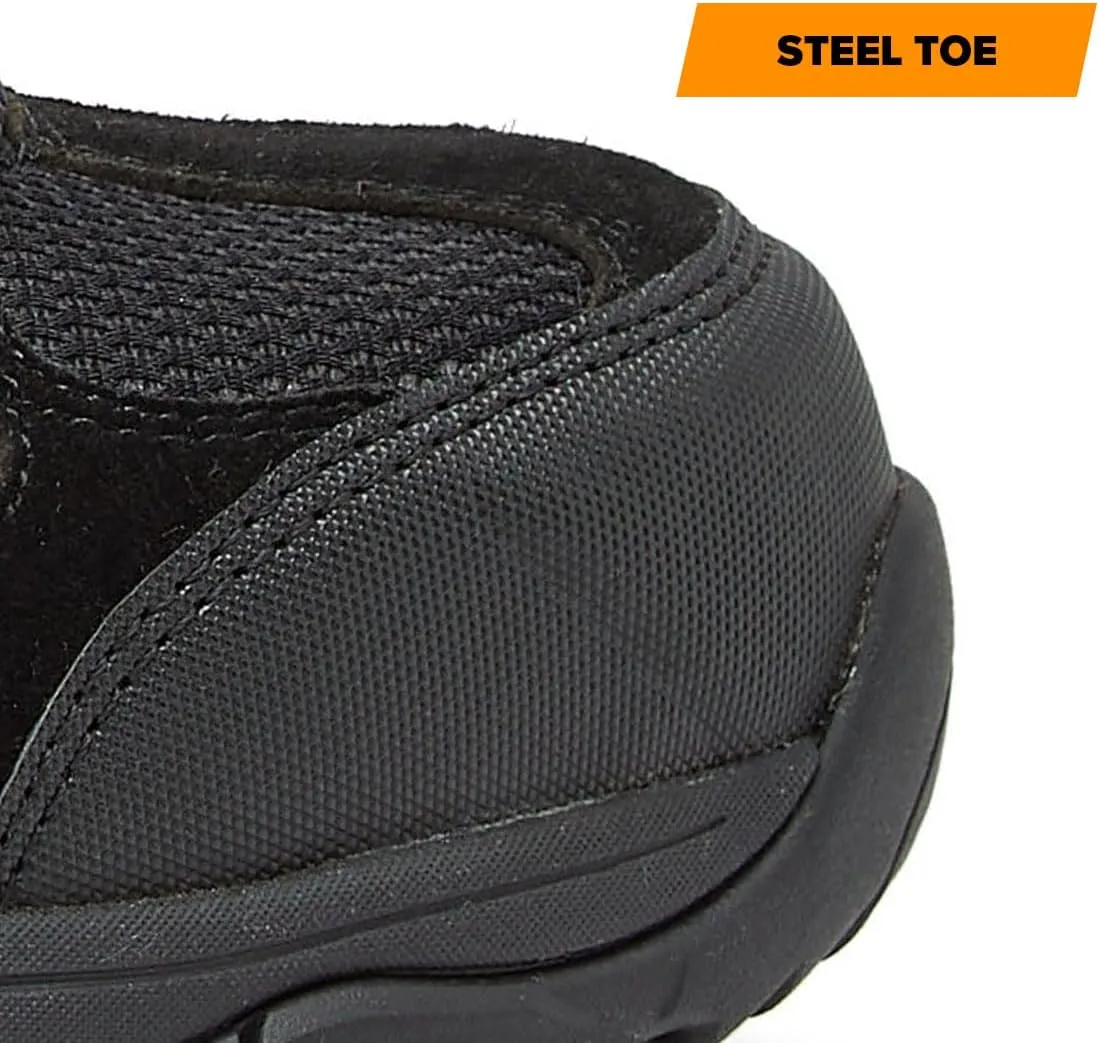 MAGNUM Overwatch Black Steel Toe Sneakers for Men, Waterproof Comfortable Slip Resistant Mens Steel Toe Shoes, Men's Work & Safety Footwear - Medium and Extra Wide Width Invincible Mens Work Shoes