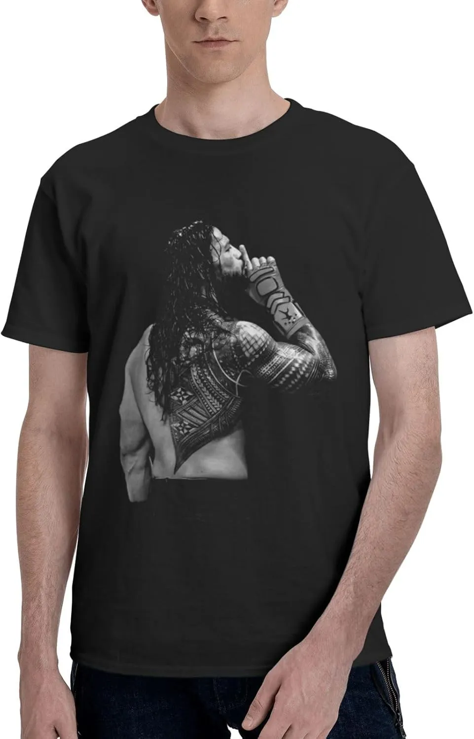 Man Short Sleeve Cotton Comfortable T-Shirts Crew Neck Tops Funny Fashion Graphic Tee Classic Clothing Tshirts
