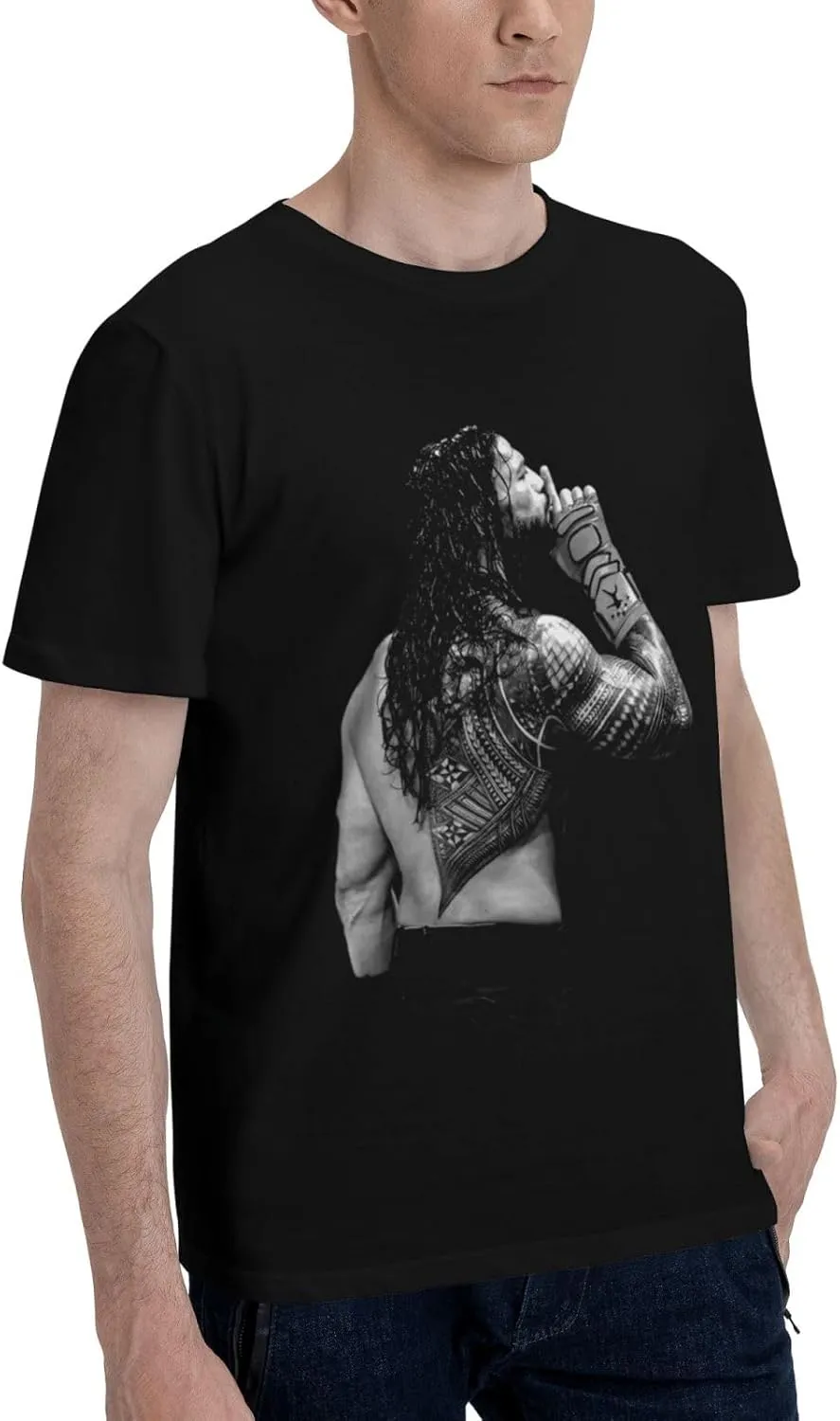 Man Short Sleeve Cotton Comfortable T-Shirts Crew Neck Tops Funny Fashion Graphic Tee Classic Clothing Tshirts