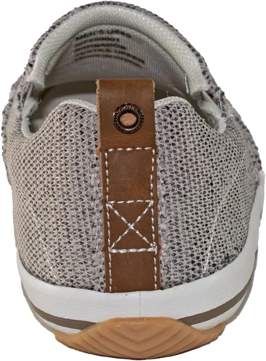 Margaritaville Men's Padded Tongue and Collar Textured Canvas Upper Slip on Casual Shoe Boat