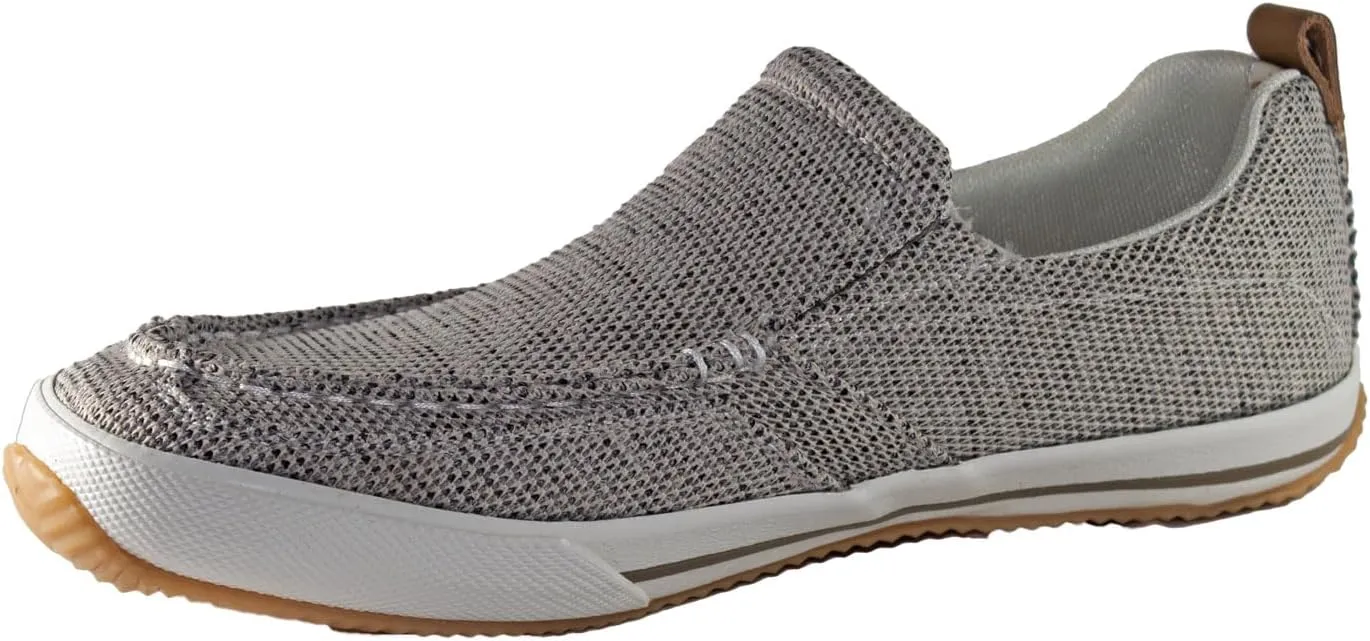Margaritaville Men's Padded Tongue and Collar Textured Canvas Upper Slip on Casual Shoe Boat