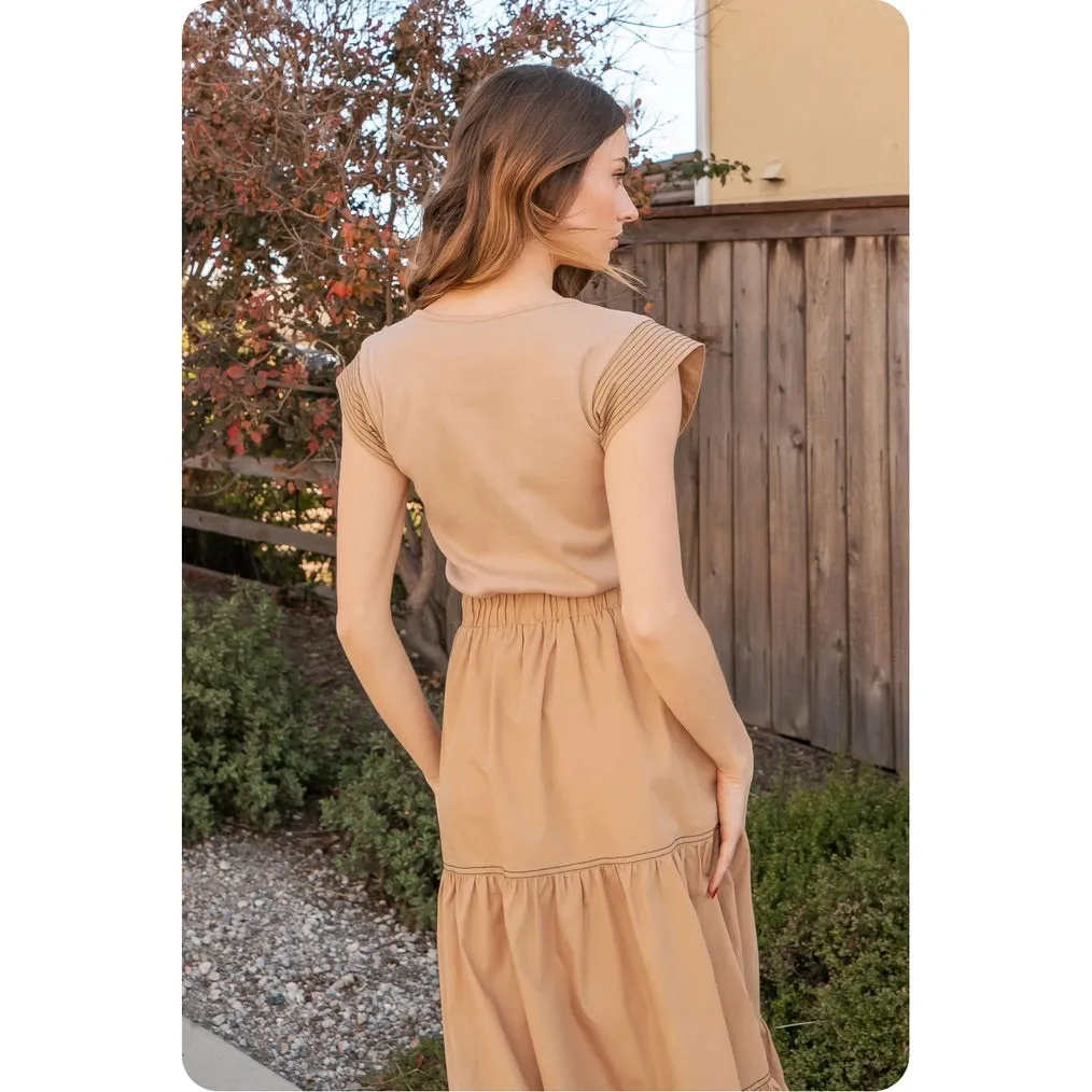Maribel Poplin Midi Dress