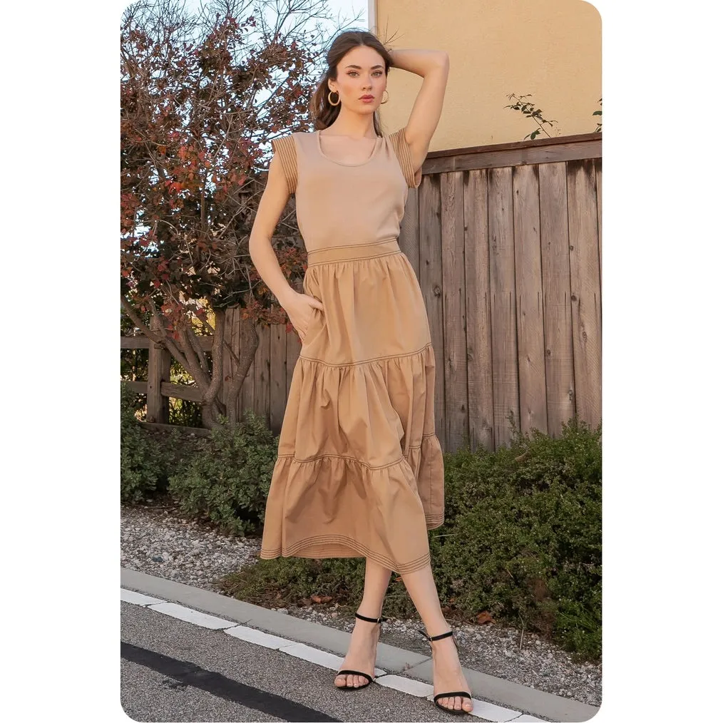 Maribel Poplin Midi Dress