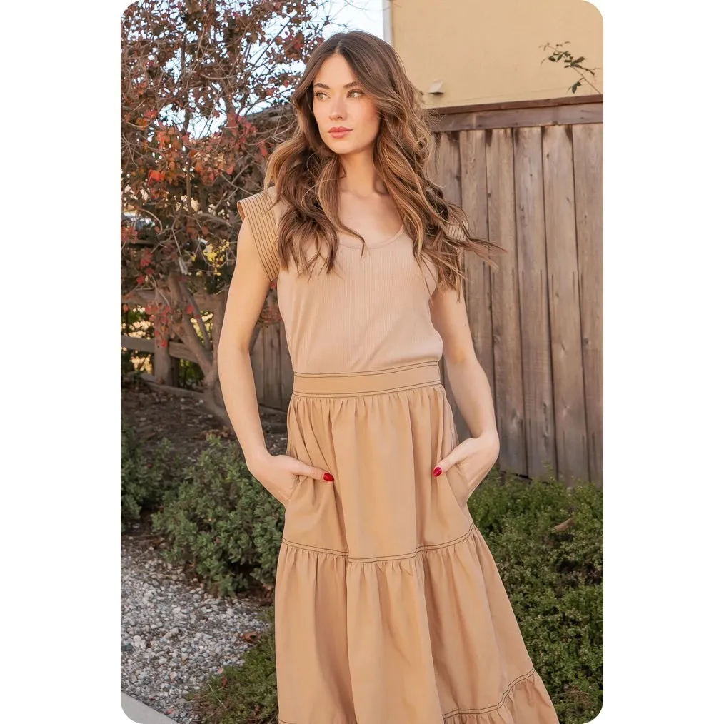 Maribel Poplin Midi Dress