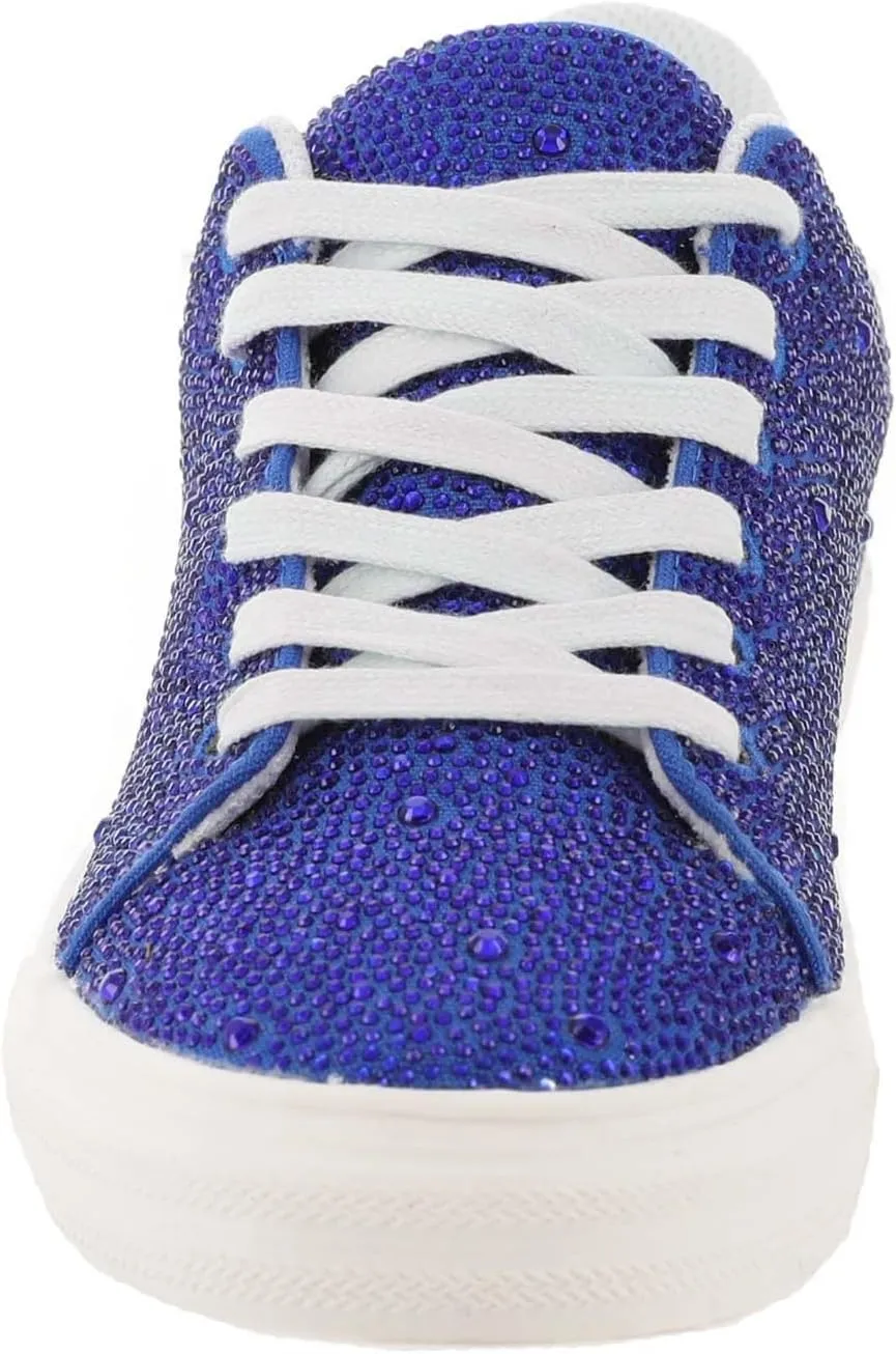 Masseys Women's Veronica Rhinestone Studded Fashion Sneaker