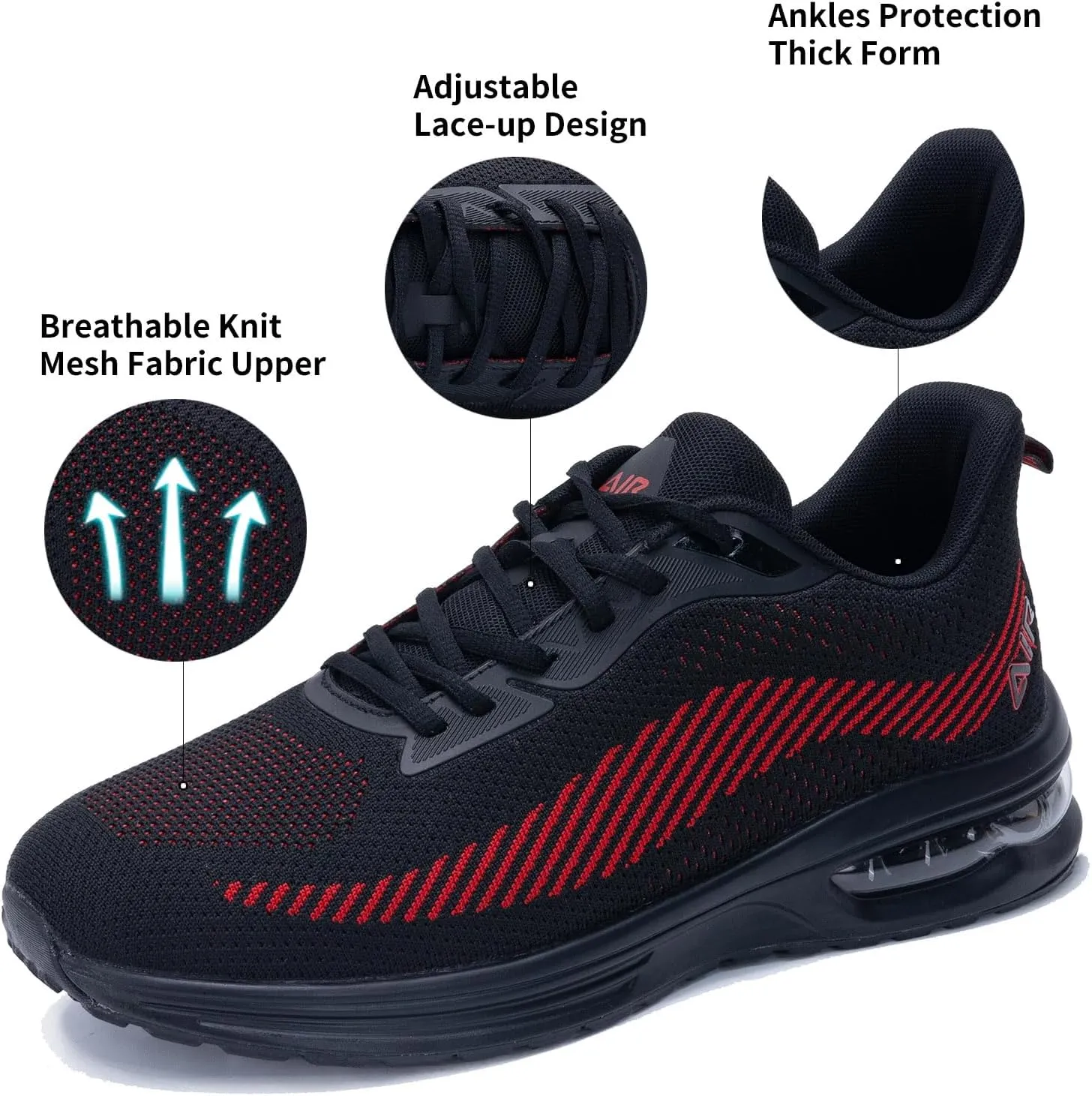 MEHOTO Mens Air Running Sneakers, Men Sport Jogging Fitness Gym Walking Lightweight Athletic Shoes