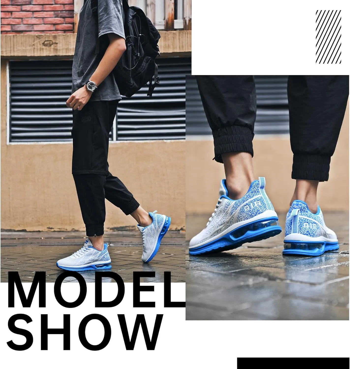 MEHOTO Mens Air Running Sneakers, Men Sport Jogging Fitness Gym Walking Lightweight Athletic Shoes