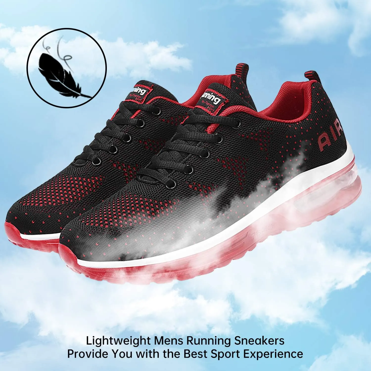 MEHOTO Mens Air Running Sneakers, Men Sport Jogging Fitness Gym Walking Lightweight Athletic Shoes