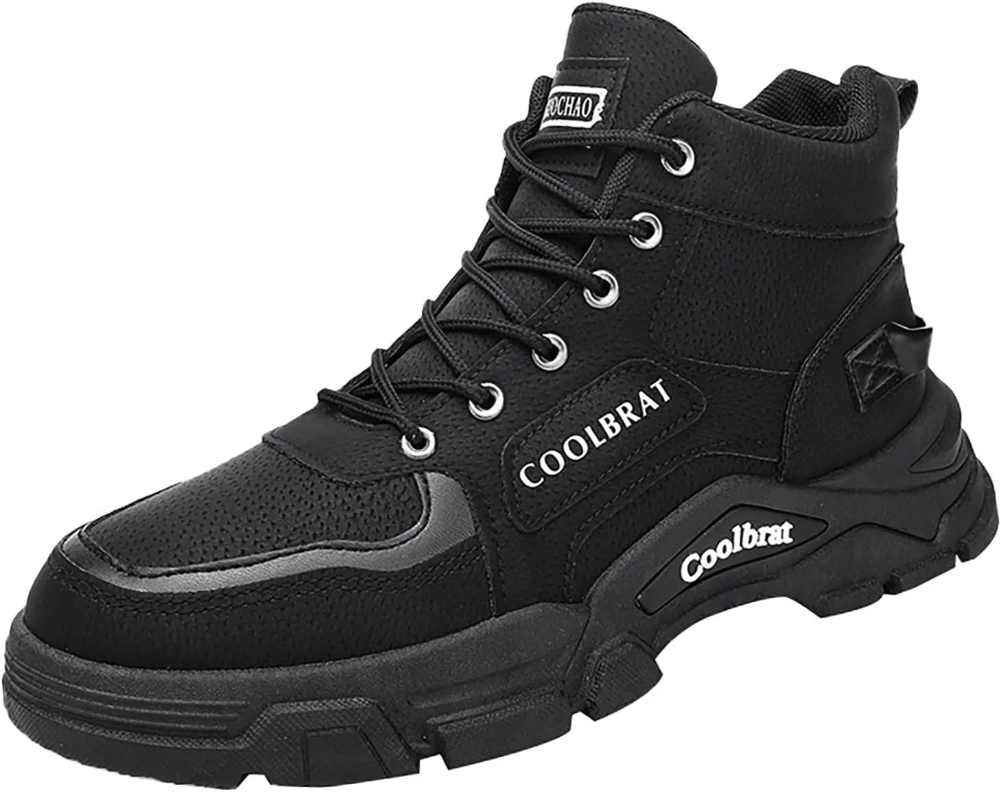 Men Work Boots Steel Toe Hiking Sneakers Shoes Warm Fur Lined Women Safety Toe Shoes with Zipper Waterproof Platform Shoes Work Hike Grounded Footwear