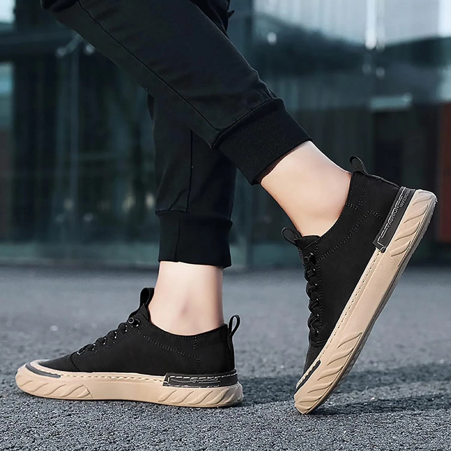 Men's Casual Dress Sneakers Men Low Top Breathable Casual Sport Shoes