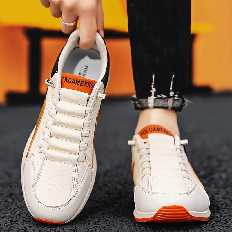 Men's Fashion Sneakers - Casual Low-Top Lace-Up Shoes, Ideal for All Seasons