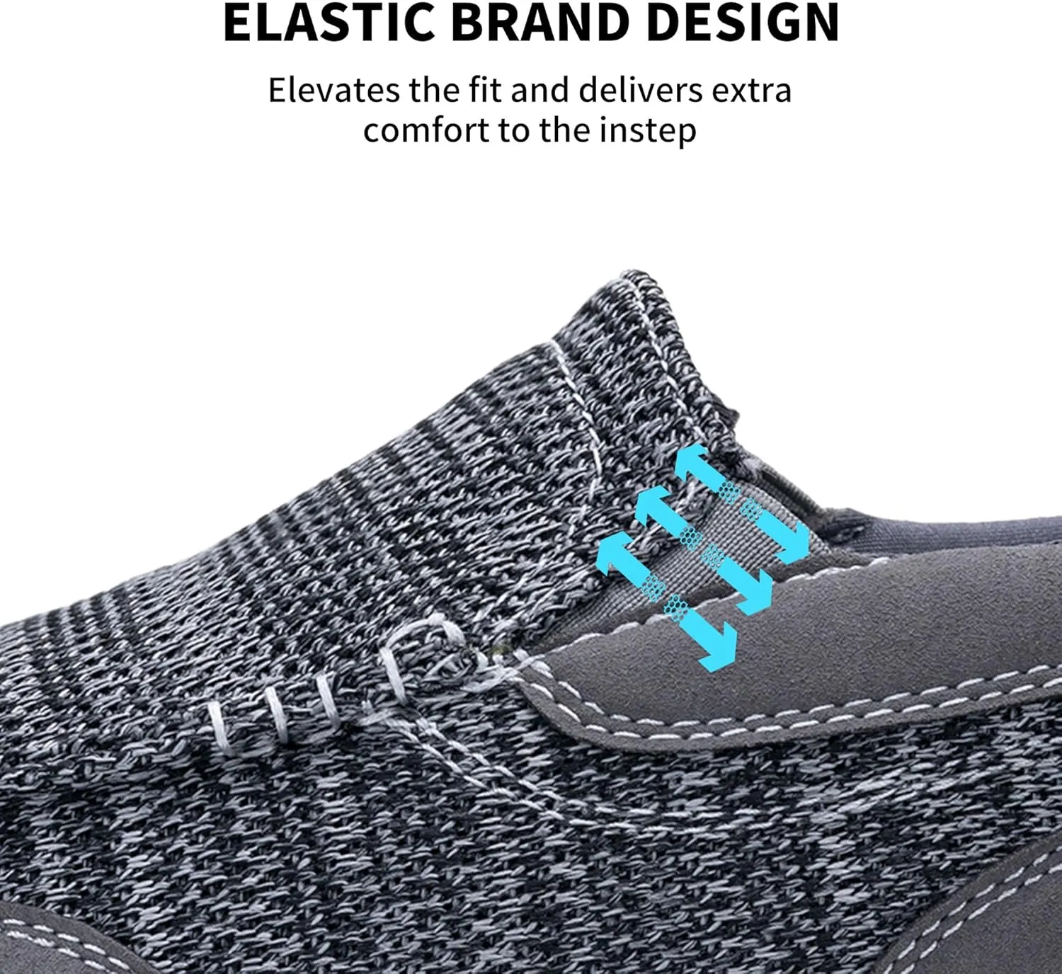 Men's Slip On Loafers | Causal Walking Shoes with Arch Support | Comfortable Lightweight Loafers for Plantar Fasciitis US 7-13