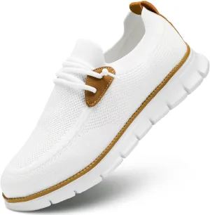 Men's Walking Boat Shoes Slip On Casual Loafers Non Slip Comfortable Lightweight Work Driving Shoes