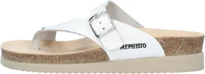 Mephisto Womens Helen Leather White Sandals 7 US