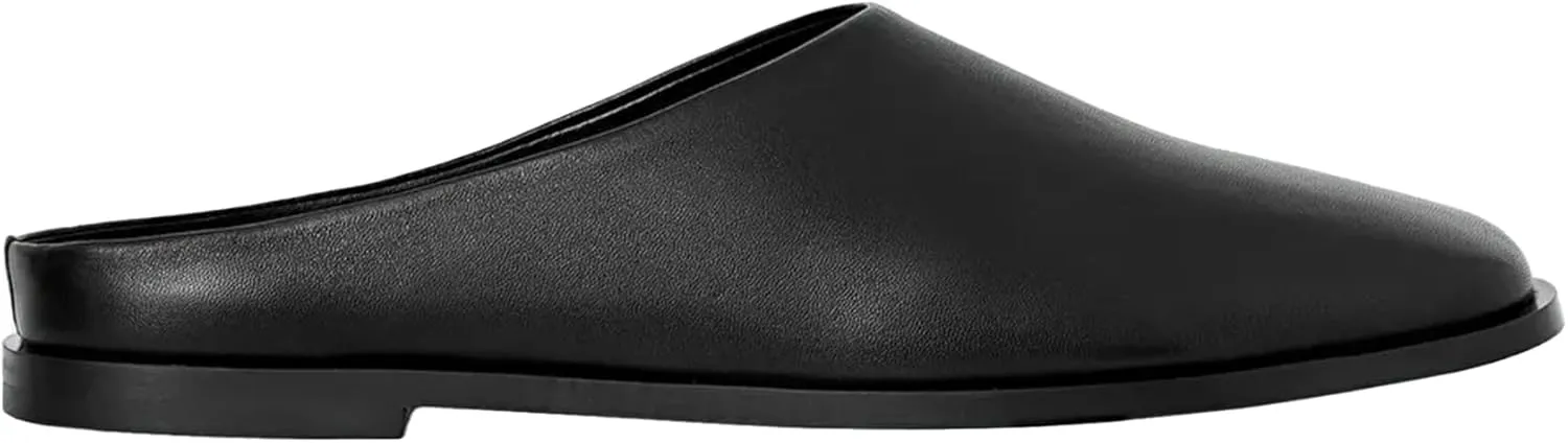 Mesh Mules Flats for Women Breathable Tulle Slip-On Round Toe Ballet Flats Summer Casual Shoes