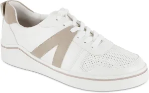 MIA Womens Alta Perforated Lace Up Sneakers Shoes Casual - Beige, Off White - Size 9 M