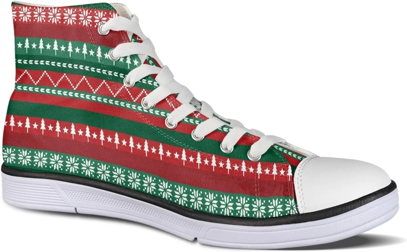 Micoklinlin Canvas Shoes for Women High Top Novelty Sneakers Teens Girls Lace up Tennis Shoes Casual Classic Walking Shoes