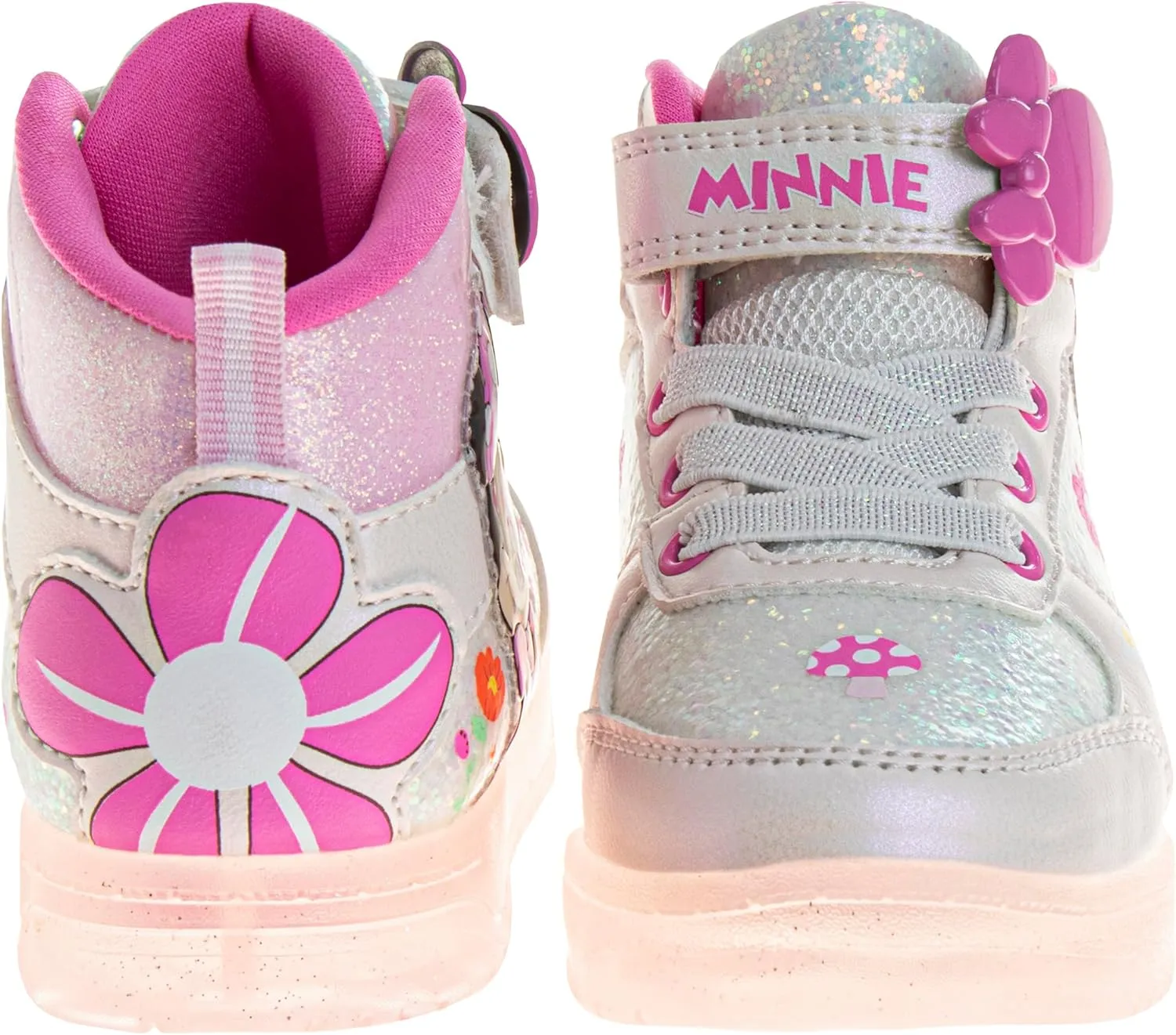 Minnie Mouse Frozen Encanto Sneakers Casual Canvas - Kids Girls Snow White Elsa Maribel Character Slipon Shoes (Sizes 6-12 Toddler - Little Kid)