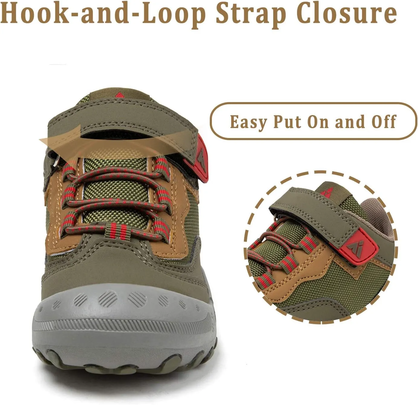 Mishansha Boys Girls Hiking Shoes Kids Anti Collision Hiking Boots Non Slip Sneakers Outdoor Trekking Walking Climbing Running