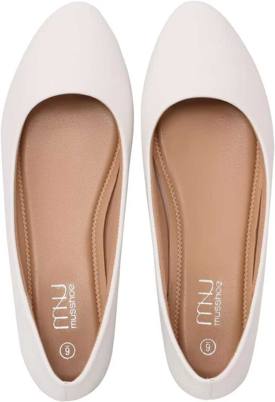MUSSHOE Flats Shoes Women Pointed Toe Basic Womens Flats