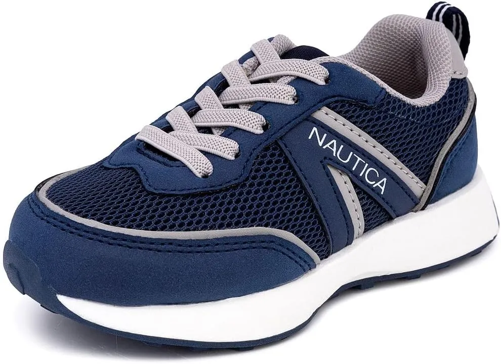 Nautica Kids Boys Casual Lace-Up Fashion Sneakers Oxford Comfortable Walking Shoe (Big Kid - Little Kid - Toddler)
