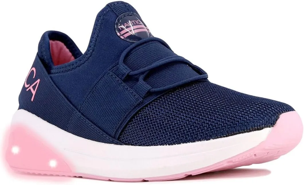 Nautica Kids Light Up Flashing Sneaker Athletic Running Shoes Lace-Up/Bungee/Slip-on |Boy - Girl|(Little Kid/Big Kid) Kappil Parks Neave Lights