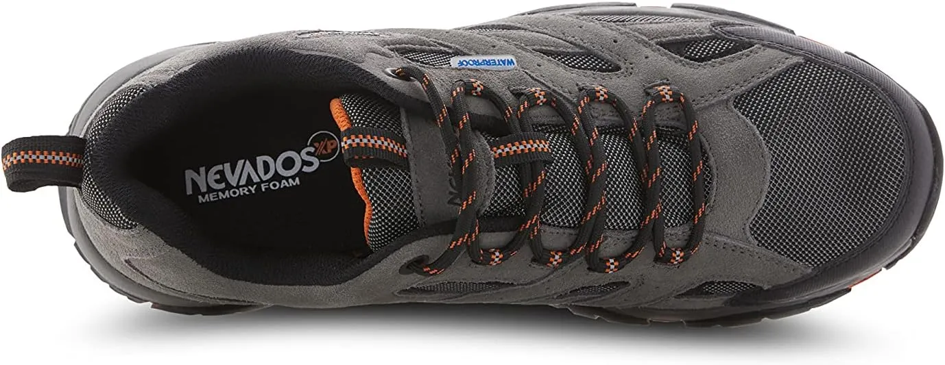 Nevados XP Men's Rubicon Waterproof Hiking Boots | Lightweight for Trail, Walking, Summer Outdoors | Comfortable w/Memory Foam | Rugged Carbon Rubber Sole