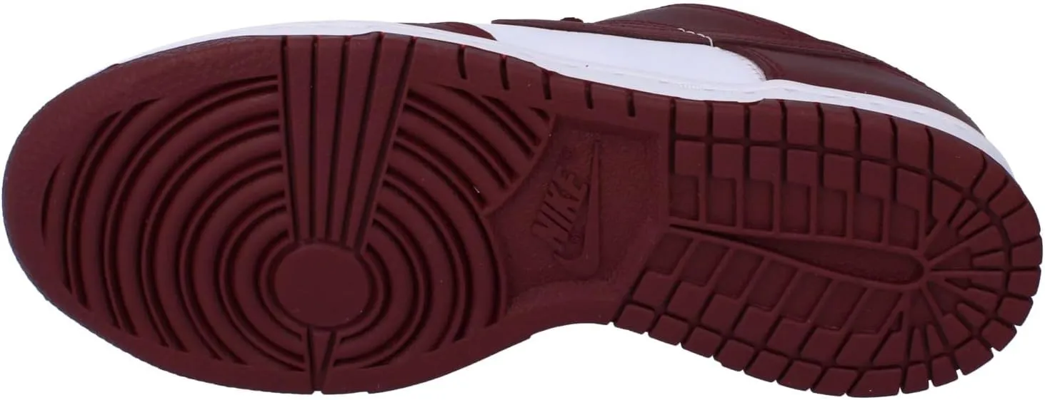 Nike Dunk Low Big Kids' Shoes (FB9109-115, White/Gym Red/Redwood)