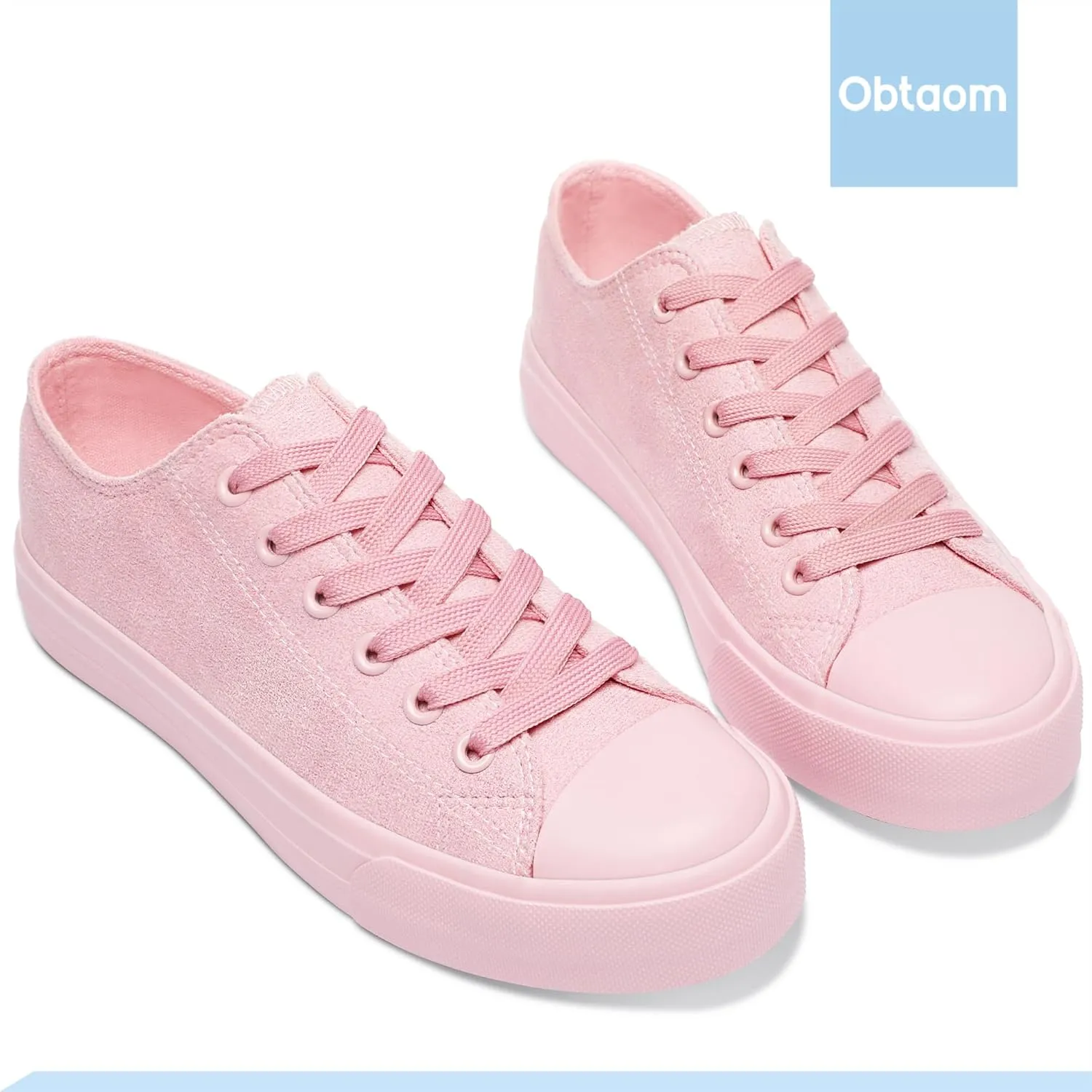 Obtaom Unisex Canvas Shoes Low Top Fashion Sneakers Slip on Walking Shoe