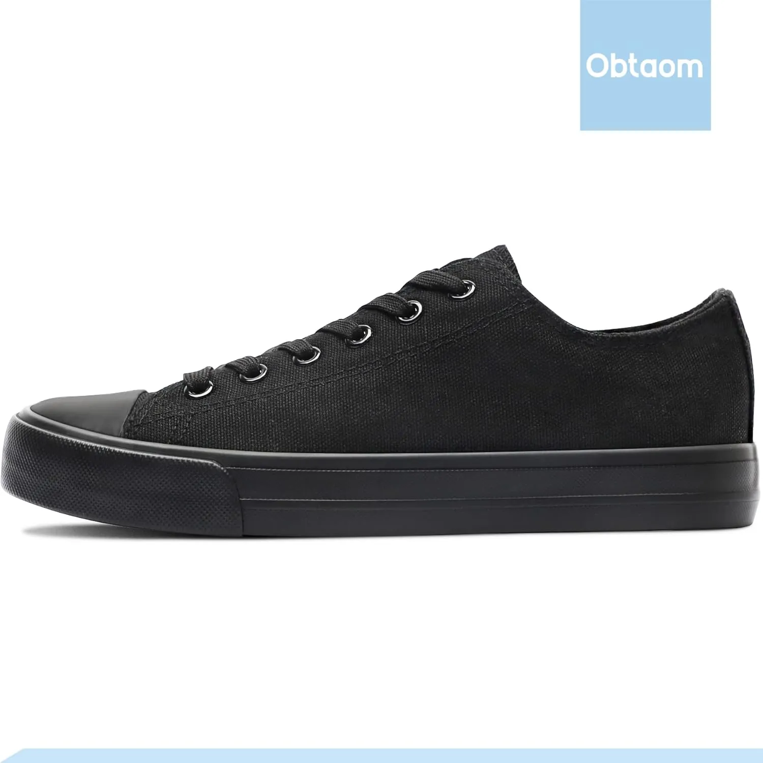 Obtaom Unisex Canvas Shoes Low Top Fashion Sneakers Slip on Walking Shoe
