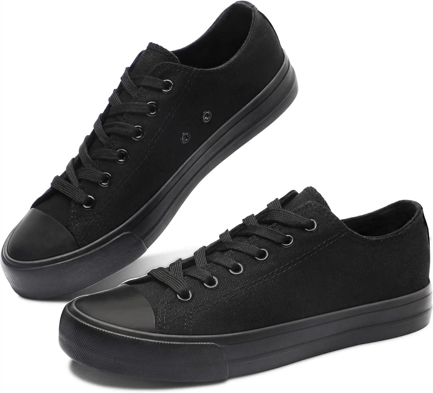 Obtaom Unisex Canvas Shoes Low Top Fashion Sneakers Slip on Walking Shoe