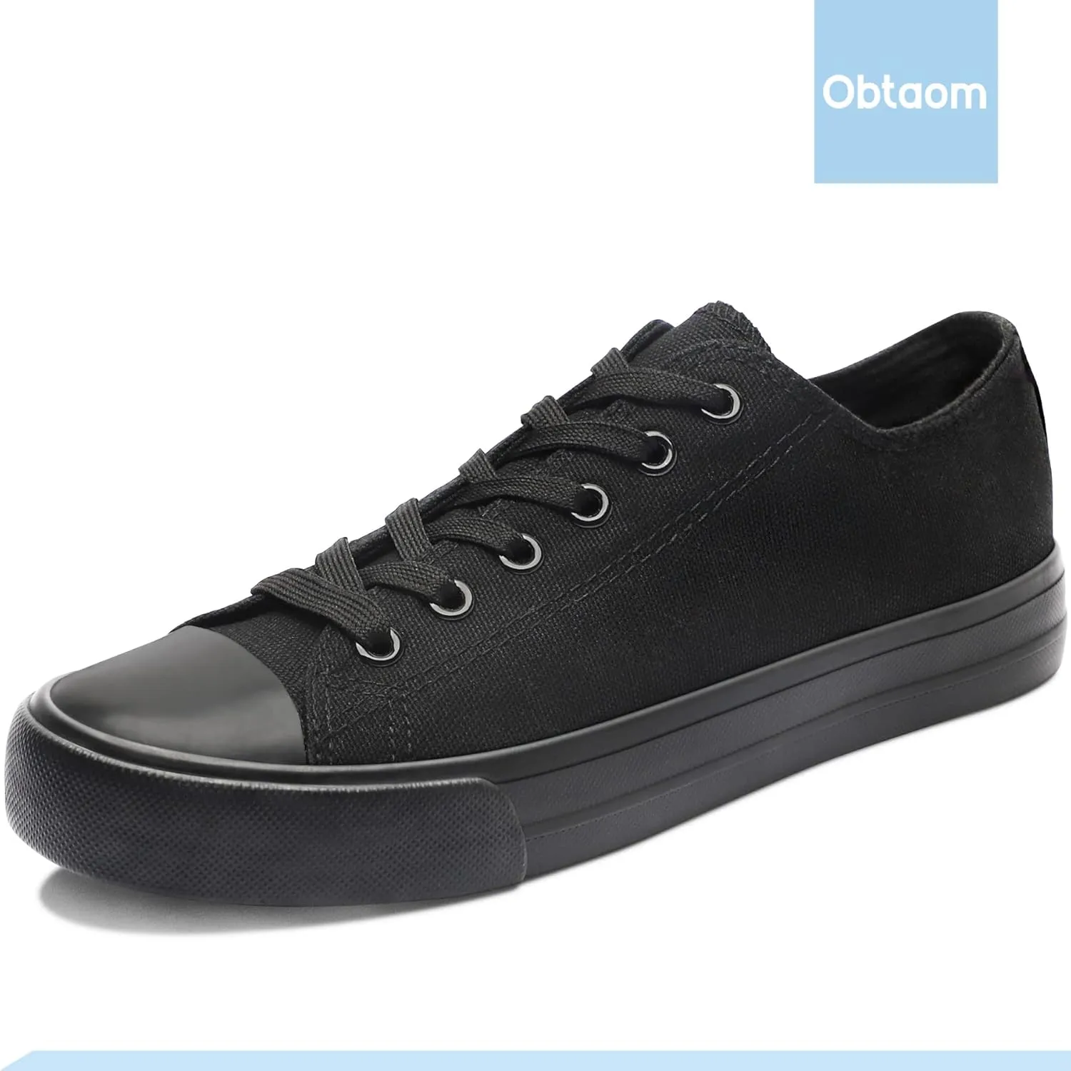 Obtaom Unisex Canvas Shoes Low Top Fashion Sneakers Slip on Walking Shoe