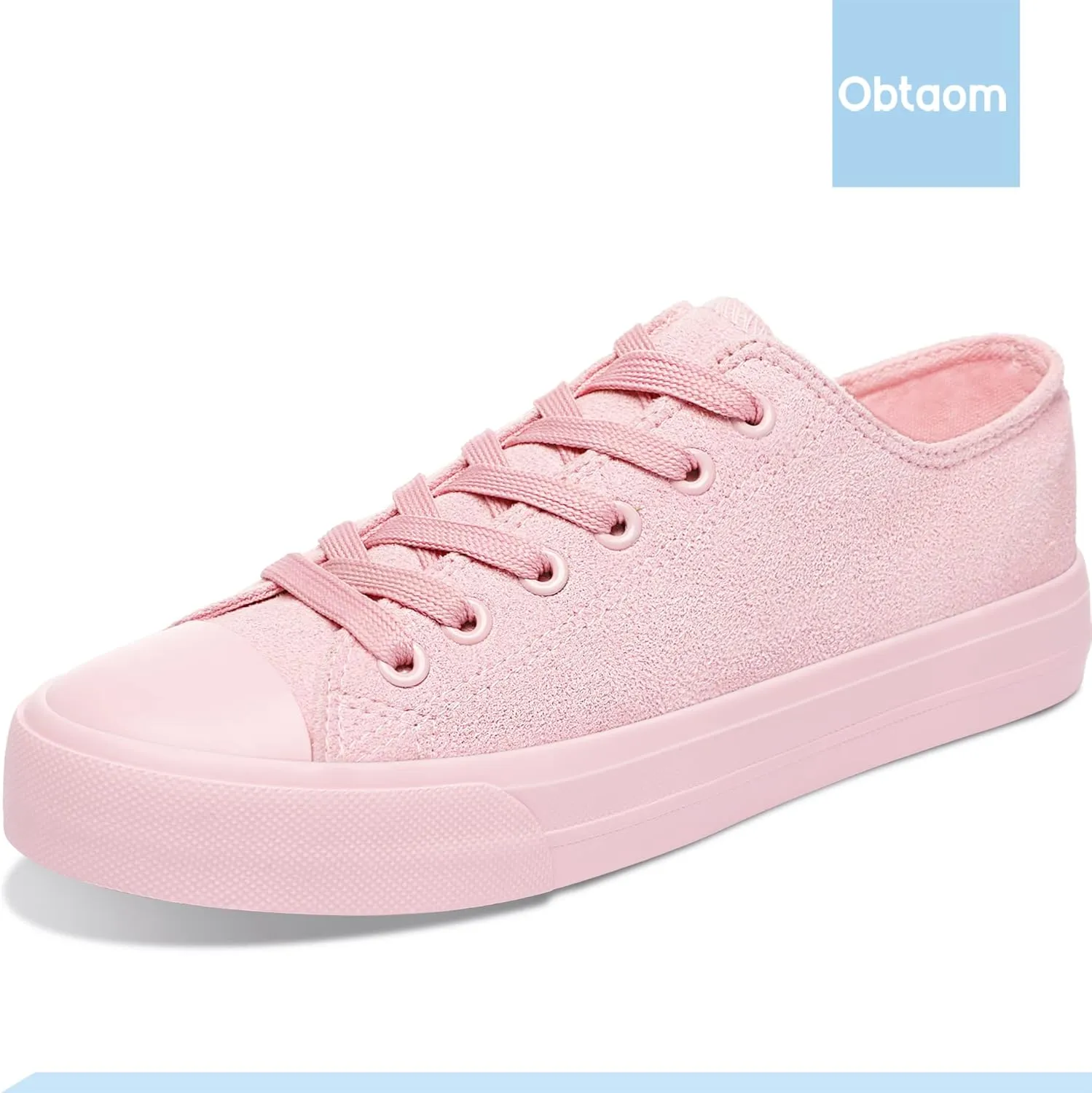 Obtaom Unisex Canvas Shoes Low Top Fashion Sneakers Slip on Walking Shoe