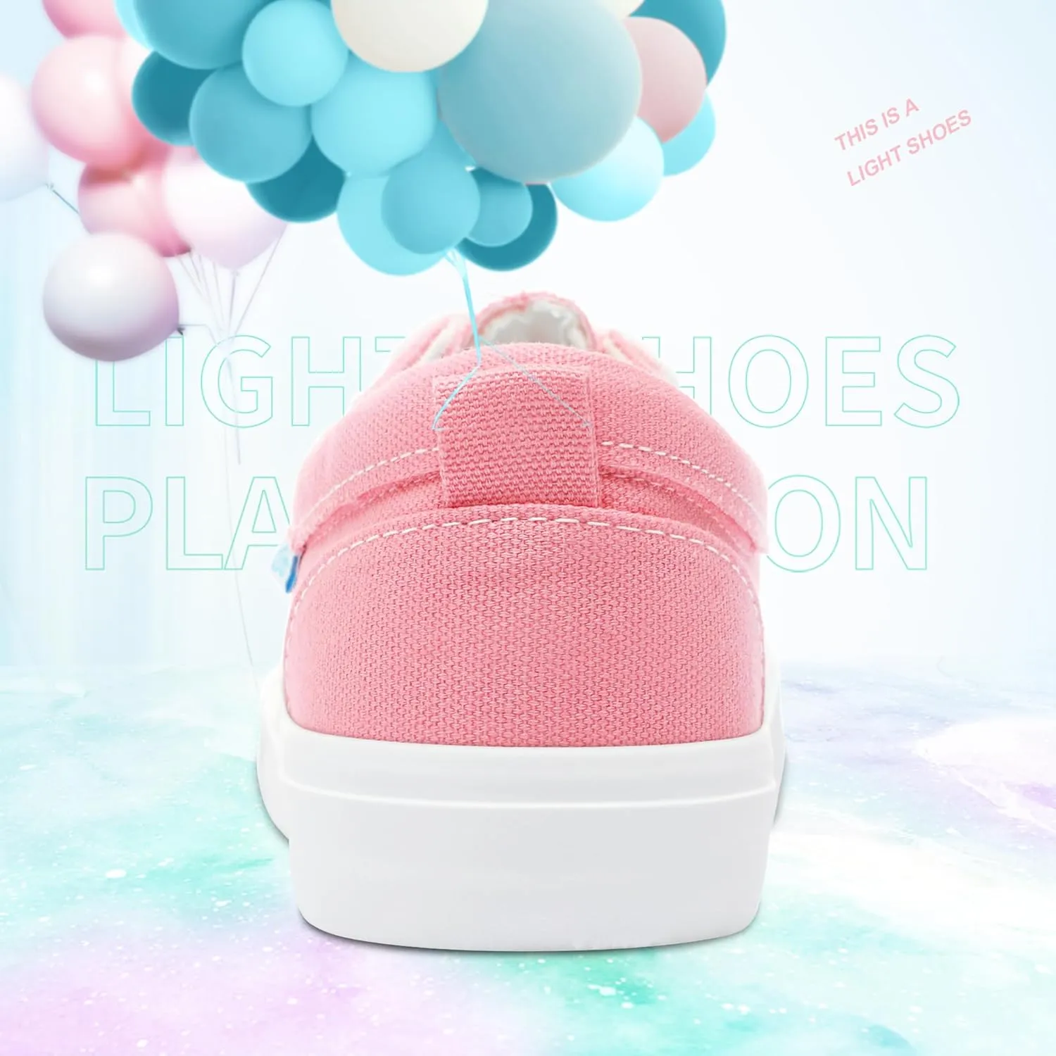 Obtaom Women's White Play Fashion Sneakers Cute Lace up Canvas Shoes Low Top Washed Canvas Flat for Lady