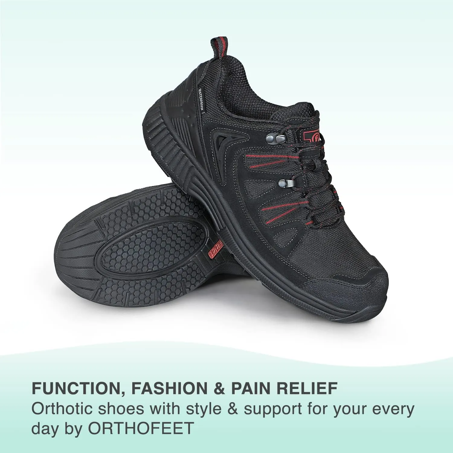 Orthofeet Women's Orthopedic Waterproof Sneakers Moravia