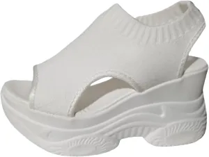 Orthopedic Shoes for Women Wedge Open Toe Platform Sneakers Casual Soft Mesh Thick Soled Comfortable Sport Shoes