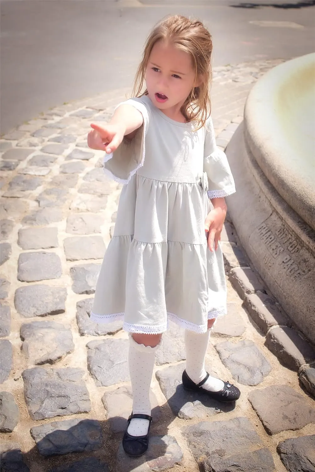 Otter MOMO Toddler/Little Girls Mary Jane Ballerina Flats Shoes Slip-on School Party Dress Shoes