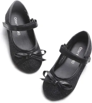 Otter MOMO Toddler/Little Girls Mary Jane Ballerina Flats Shoes Slip-on School Party Dress Shoes
