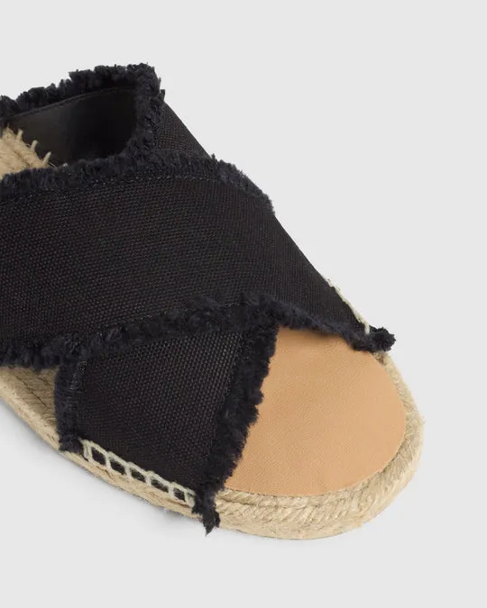 Palmera Espadrilles- Black