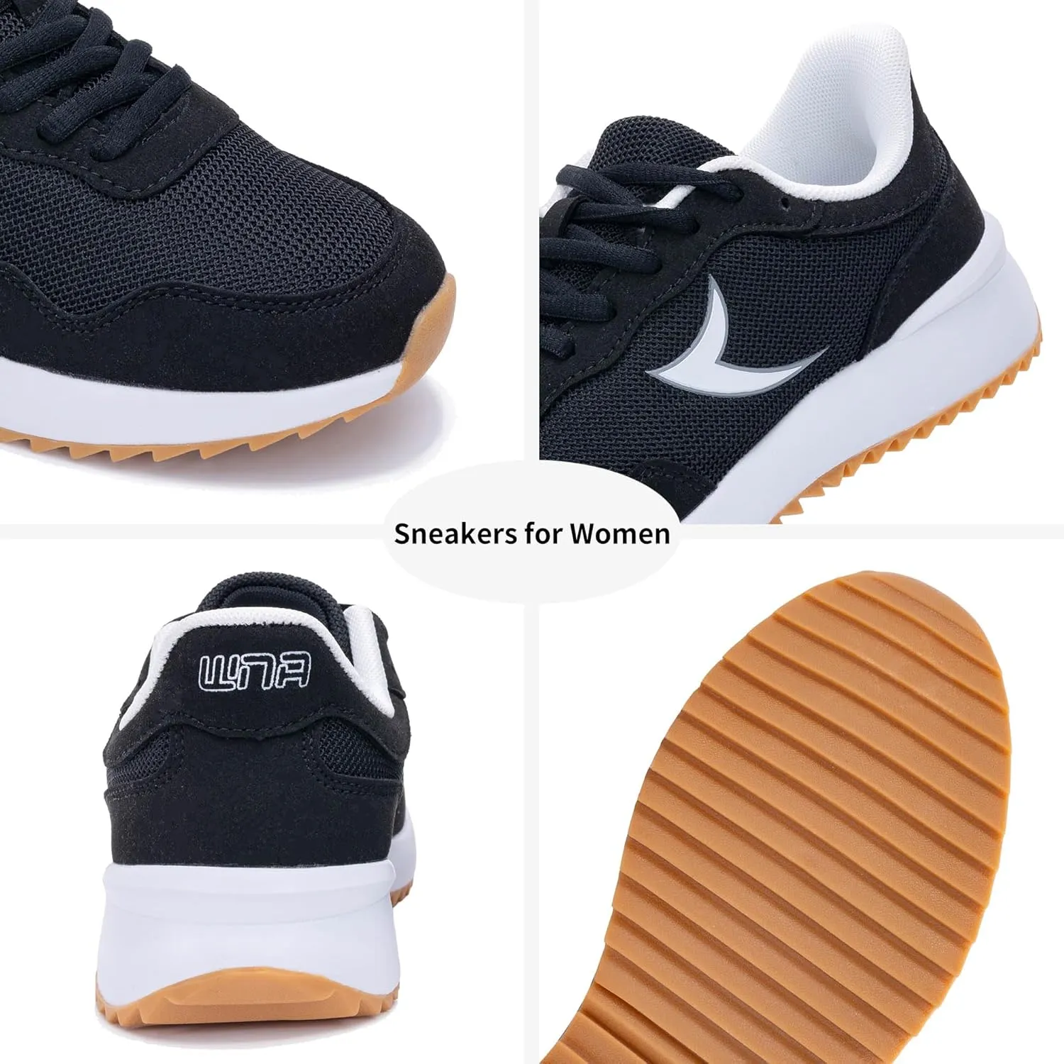 PERSOUL Women's Fashion Sneakers Comfortable Womens Walking Shoes Lightweight Style Tennis Shoes for Casual Daily Workout Shoes US Size 6-11