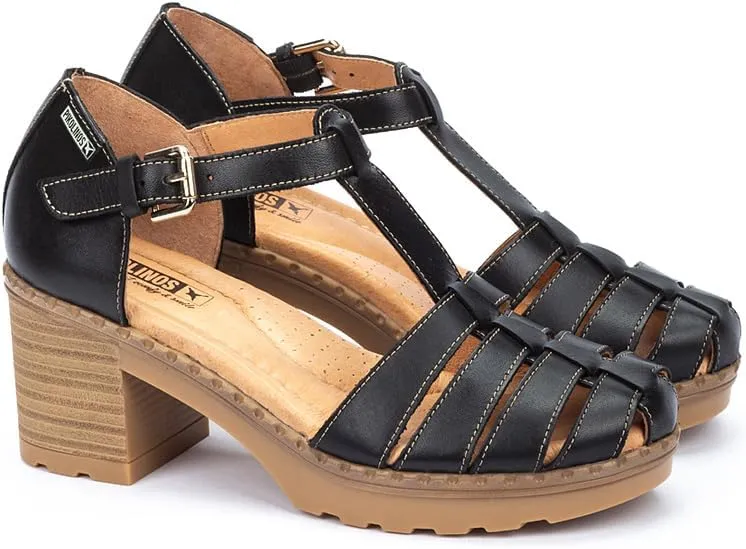PIKOLINOS Heeled Sandals Leather Canarias for Woman