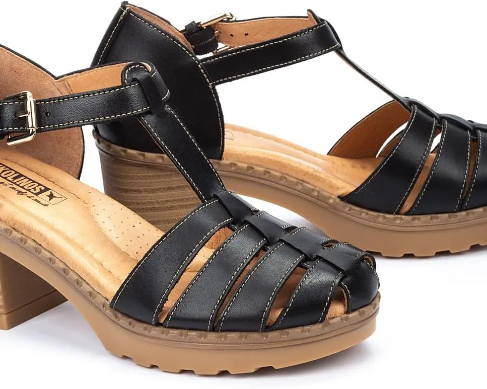 PIKOLINOS Heeled Sandals Leather Canarias for Woman