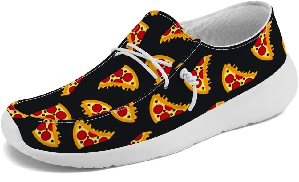 Pizza Shoes Men Women Loafers Slip-on Shoes Pizza Gifts for Women Men