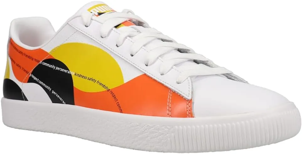 PUMA Mens Clyde 59Th St Sneakers Shoes Casual - White