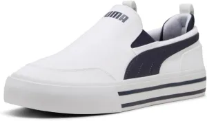 PUMA Men's Court Classic Vulc Slip On Shoes, White, 11.5