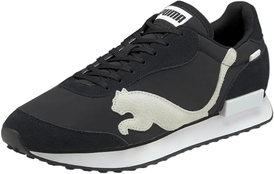 PUMA Mens Future Rider The Cat Lace Up Sneakers Shoes Casual - Black, White