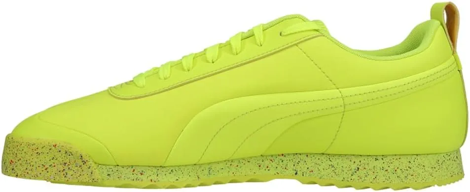 PUMA Mens Roma Retro Speckle Lace Up Sneakers Shoes Casual - Yellow